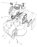 Engine Diagram and Parts List for 16212C 7000001-7999999 - 1987 Toro Lawn Mower