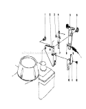 Brake Assembly Diagram and Parts List for 16212C 8000001-8999999 - 1988 Toro Lawn Mower
