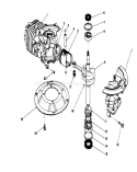 Crankshaft Assembly Diagram and Parts List for 16212C 8000001-8999999 - 1988 Toro Lawn Mower