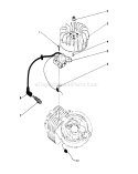 Ignltion Assembly Diagram and Parts List for 16212C 9000001-9999999 - 1989 Toro Lawn Mower
