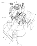 Engine Diagram and Parts List for 16212WG 0000001-0999999 - 1990 Toro Lawn Mower