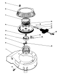 Recoil Assembly Diagram and Parts List for 16212 0000001-0999999 - 1990 Toro Lawn Mower