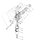 Carburetor Assembly Diagram and Parts List for 16212 0000001-0999999 - 1990 Toro Lawn Mower