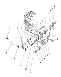 Governor Assembly Diagram and Parts List for 16212 0000001-0999999 - 1990 Toro Lawn Mower