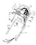 Handle Assembly Diagram and Parts List for 16212 4000001-4999999 - 1984 Toro Lawn Mower