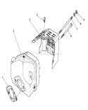 Muffler Assembly Diagram and Parts List for 16212 4000001-4999999 - 1984 Toro Lawn Mower