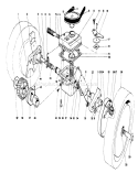 Gear Case Assembly Diagram and Parts List for 16212 4000001-4999999 - 1984 Toro Lawn Mower