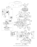 Page B Diagram and Parts List for 16222 1000001-1999999 - 1971 Toro Lawn Mower