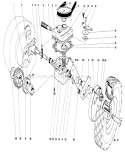 Gear Box Diagram and Parts List for 16255 3000001-3999999 - 1973 Toro Lawn Mower