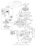 Engine Diagram and Parts List for 16073 4000001-4999999 - 1974 Toro Lawn Mower