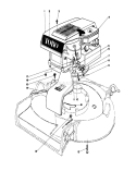 Page E Diagram and Parts List for 16155 7000001-7999999 - 1977 Toro Lawn Mower