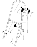 Handle Assembly Diagram and Parts List for 16297C 5000001-5999999 - 1985 Toro Lawn Mower