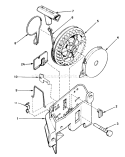 Rewind Starter No. 590531 Diagram and Parts List for 16297C 5000001-5999999 - 1985 Toro Lawn Mower