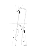 Handle Assembly Diagram and Parts List for 16077 1000001-1999999 - 1981 Toro Lawn Mower