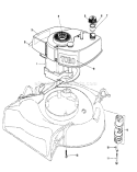 Engine Diagram and Parts List for 16297 2000001-2999999 - 1982 Toro Lawn Mower