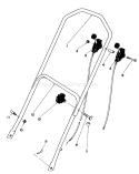 Handle Assembly Diagram and Parts List for 16297 4000001-4999999 - 1984 Toro Lawn Mower