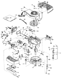 Engine Diagram and Parts List for 16299C 8000001-8999999 - 1988 Toro Lawn Mower