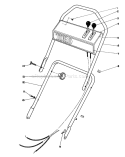 Handle Assembly Diagram and Parts List for 16299C 8000001-8999999 - 1988 Toro Lawn Mower