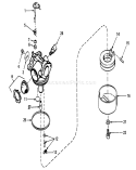 Carburetor Assembly Diagram and Parts List for 16299 4000001-4999999 - 1984 Toro Lawn Mower