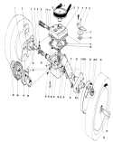 Gear Case Diagram and Parts List for 16299 4000001-4999999 - 1984 Toro Lawn Mower