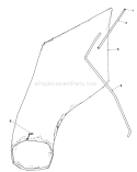 Giant Bagging Kit Diagram and Parts List for 16310 2000001-2999999 - 1982 Toro Lawn Mower