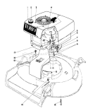 Engine Assembly Diagram and Parts List for 16320 0000001-0999999 - 1980 Toro Lawn Mower