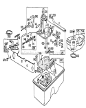 Engine Diagram and Parts List for 16320 0000001-0999999 - 1980 Toro Lawn Mower