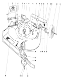 Housing Assembly Diagram and Parts List for 16320 0000001-0999999 - 1980 Toro Lawn Mower