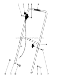 Handle Assembly Diagram and Parts List for 16310 9000001-9999999 - 1979 Toro Lawn Mower