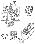 Carburetor Assembly Diagram and Parts List for 16330 3000001-3999999 - 1983 Toro Lawn Mower