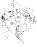 Housing Assembly Diagram and Parts List for 16330 3000001-3999999 - 1983 Toro Lawn Mower