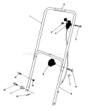 Handle Assembly Diagram and Parts List for 16330 5000001-5999999 - 1985 Toro Lawn Mower