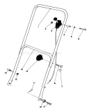 Part Location Diagram of 49-4231 Toro Upper Handle