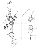 Carburetor Diagram and Parts List for 16380 0000001-0999999 - 1980 Toro Lawn Mower