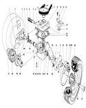 Gear Box Assembly Diagram and Parts List for 16380 9000001-9999999 - 1979 Toro Lawn Mower