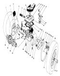 Gear Case Assembly Diagram and Parts List for 16401 39000001-39999999 - 1993 Toro Lawn Mower
