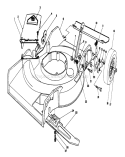 Housing Assembly Diagram and Parts List for 16401 39000001-39999999 - 1993 Toro Lawn Mower