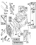 Engine Diagram and Parts List for 16401 7900001-7999999 - 1997 Toro Lawn Mower