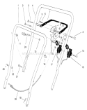 Handle Assembly Diagram and Parts List for 16401 890000001-899999999 - 1998 Toro Lawn Mower