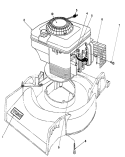 Engine Assembly Diagram and Parts List for 16403 1000001-1999999 - 1991 Toro Lawn Mower