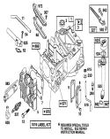 Engine Diagram and Parts List for 16403 1000001-1999999 - 1991 Toro Lawn Mower