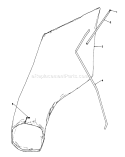 Giant Bagging Kit Diagram and Parts List for 16404 1000001-1999999 - 1991 Toro Lawn Mower