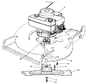 Engine Assembly Diagram and Parts List for 20611 9000001 - 9999999 Toro Lawn Mower