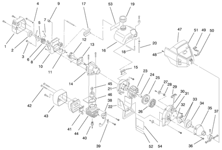 Engine Assembly Diagram and Parts List for 22025 4000001 - 4999999 Toro Lawn Mower