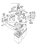 Carburetor Assembly Diagram and Parts List for 16550 8000001-8999999 - 1978 Toro Lawn Mower