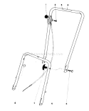Handle Assembly Diagram and Parts List for 16550 8000001-8999999 - 1978 Toro Lawn Mower
