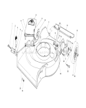 Housing Assembly Diagram and Parts List for 16551 9000001-9999999 - 1989 Toro Lawn Mower