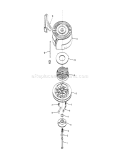 Rewind Starter No. 590621 Diagram and Parts List for 16551 9000001-9999999 - 1989 Toro Lawn Mower