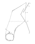 Giant Bagging Kit Diagram and Parts List for 16575C 8000001-8999999 - 1988 Toro Lawn Mower