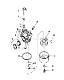 Carburetor Assembly Diagram and Parts List for 16575C 9000001-9999999 - 1989 Toro Lawn Mower